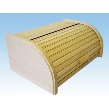 Dóza na potraviny Chlebovka 42x28x18cm, mix BK, dřevěná