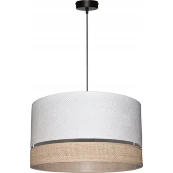 Závěsné stropní svítidlo STÍNÍTKO E27 40/22 cm BÍLÉ BUBLINY AREZZO RAFIA BOHO