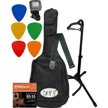 Obal pro strunný nástroj Madarozzo Acoustic Guitar Accessories Pack Pouzdro pro akustickou kytaru Black