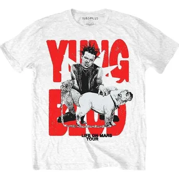 Pánské oblečení Yungblud Life on Mars Tour White L Tričko