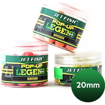 Boilies JET FISH - POP UP Boilie LEGEND RANGE 20mm - Broskev