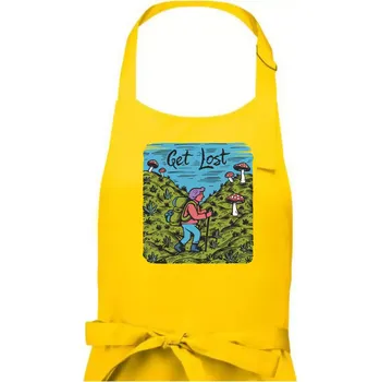Kuchyňská zástěra Marihuana - Get lost - Dámská zástěra na vaření - Univerzální velikost ( Žlutá )