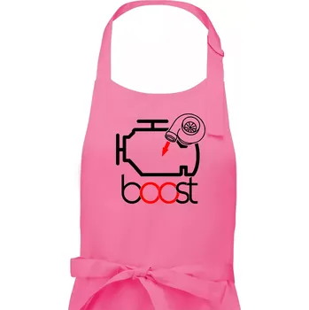 Kuchyňská zástěra Boost - Dámská zástěra na vaření - Univerzální velikost ( Růžová )