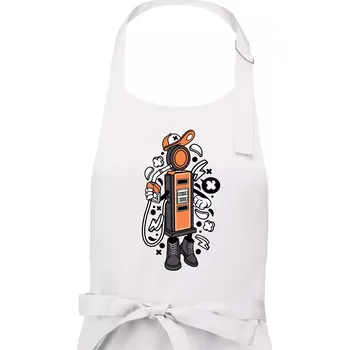 Kuchyňská zástěra Tankman - Dámská zástěra na vaření - Univerzální velikost ( Bílá )