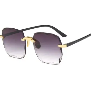 Sluneční brýle Bezrámové sluneční brýle - šedé