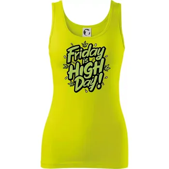 Marihuana - Friday is high day - Dámské tílko - S ( Limetková )