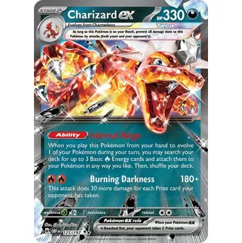Sběratelská karetní hra ORIGINÁLNÍ KARTA POKÉMON Charizard ex (PAF 054)