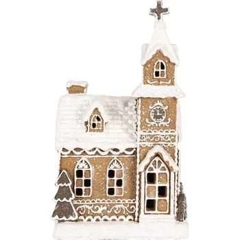 Bytová dekorace Clayre & Eef - Dekorativní perníková chaloupka s LED osvětlením 6PR5375