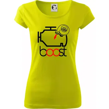 Boost - Dámské triko Pure - L ( Limetková )