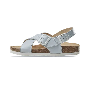 Dámské sandále Vasky Cross Blue - Pánské kožené sandály modré | česká výroba ze Zlína 44 EU