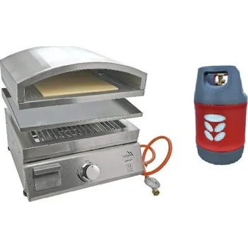 Compass Stolní gril NAPOLI s Pizza pecí - výhodný SET Set grilu: SETG3 - Gril + lahev kompozit 7,5 kg 14101