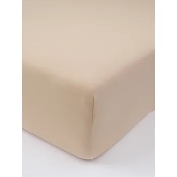 Prostěradlo Jersey prostěradlo do postýlky s elastanem Deluxe 70 × 140 cm – béžové