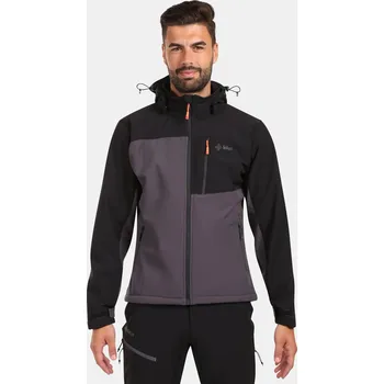 Pánská větrovka Pánská softshellová bunda Kilpi ONTAVIO-M tmavě šedá 3XL