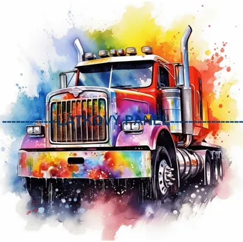 Látkový panel - Auto - AM-54 Velikost: 15x15cm, Materiál: Kočárkovina