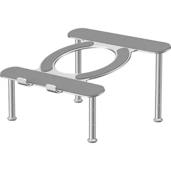 R-JUST hliníkový stojánek pro MacBook - stříbrný