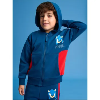 Dětská móda Sinsay - Mikina s&nbsp;kapucí Sonic the Hedgehog - námořnická modrá - 189BX-59X - 189BX-59X-116-1