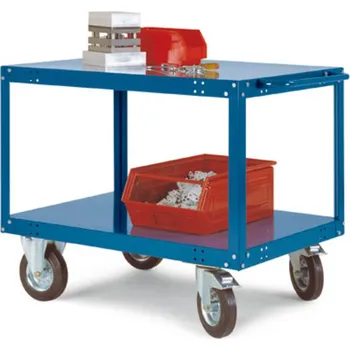 Manuflex TT1093.0001 Těžký stolní vůz 1500x800 mm, nosnost 500 kg KRIEG domovní šedá barva zelená šedá, zelená