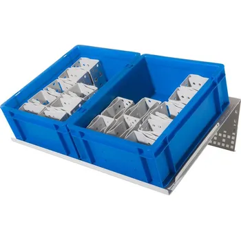 Úložný box Manuflex ZB4795.7035 Nádoba stand konzole na přístup období na drobné díly, šířka x hloubka = 400 x 300 mm