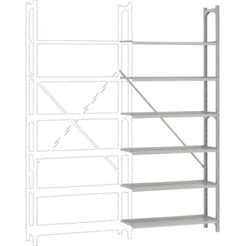 Dílenský stůl Manuflex RA2062 regálový rám (š x v x h) 900 x 2250 x 300 mm pozinkovaná