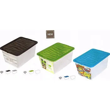 Úložný box BRANQ Plastový box s víkem Z-BOX 15l