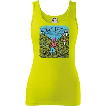 Dámské tričko Marihuana - Get lost - Dámské tílko - 2XL ( Limetková )