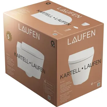 Klozet Kartell by Laufen - závěsné WC COMBI PACK, včetně sedátka H8663310000001