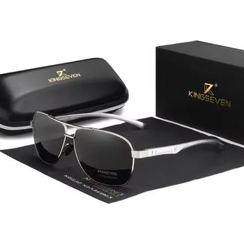 Sluneční brýle Polarizované hliníkové sluneční brýle - stříbrošedé