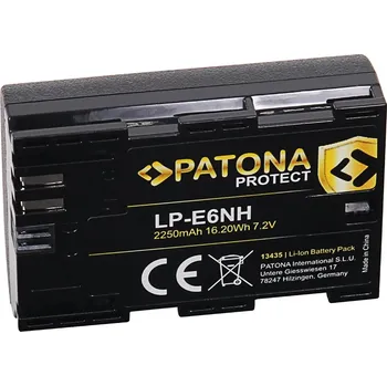 PATONA baterie pro foto Canon LP-E6NH 2600mAh Li-Ion Protect EOS R5/R6