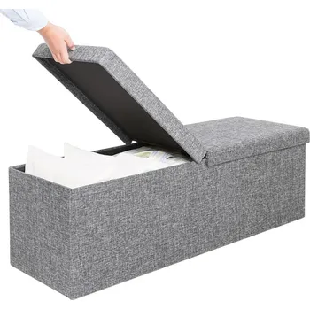 Úložná lavice 80x40x40cm | světle šedá