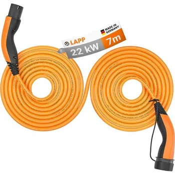 Nabíjecí kabel pro elektromobil Kabel nabíjecí LAPP 75746 typ 2 22kW 32A 3 fáze 7m pro elektromobil