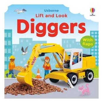 První čtění Lift and Look Diggers (Felicity Brooks)(Leporelo)