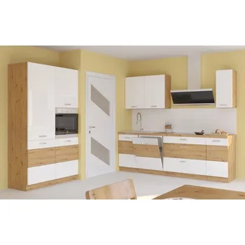 Kuchyňská linka Stolarz-Lempert Kuchyňská linka Artisan bílý lesk - Sestava 5