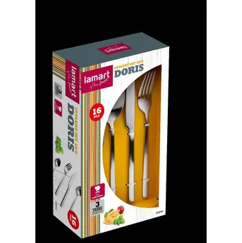 Příbor Lamart LT5046 16dílná jídelní sada příborů DORIS