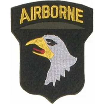 Nášivka Nášivka Anton US 101. LL-DIVISION AIRBORNE - černá-žlutá