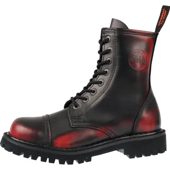Pánská zimní obuv boty kožené unisex - - KMM - Black/Red - 080 - 38
