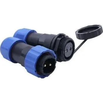 Kabel Konektor a zdířka SP/SD20-2P vodotěsný na kabel