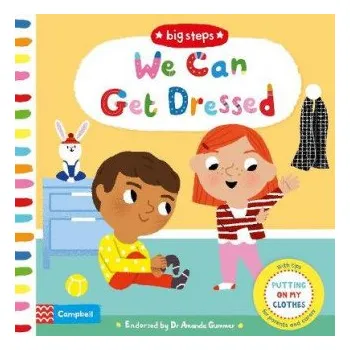 První čtění We Can Get Dressed (Marion Cocklico)(Leporelo)
