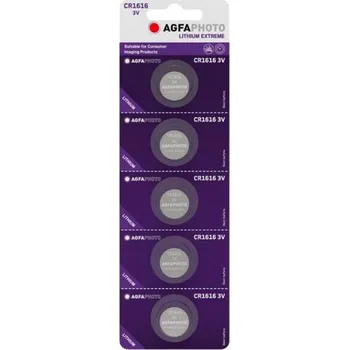 Článková baterie Baterie CR1616 AGFAPHOTO 5ks / blistr