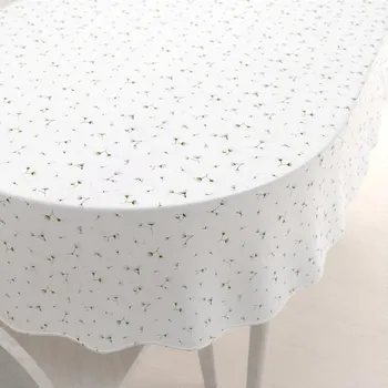 ubrus Bavlněný oválný ubrus Sandra SA-424 Drobná kvítka na bílém 60x100 cm