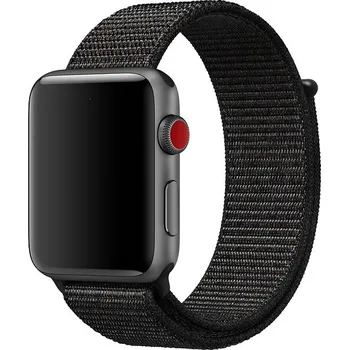 Řemínek na hodinky Nylon řemínek pro Apple Watch 38-41mm - black