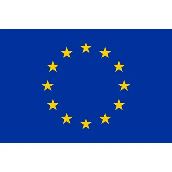 Vlajka Evropská unie (EU) 30 x 45 cm na dřevěné tyčce