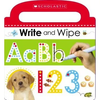 První čtění Write and Wipe ABC 123 (Scholastic Early Learners) (Scholastic Inc.)(Leporelo)