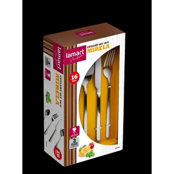 Příbor Lamart LT5047 16dílná jídelní sada příborů MIRELA