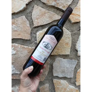 Víno Modrý Portugal 2024, moravské zemské víno, Rodinné vinařství Fridrichovi a Trtkovi, suché