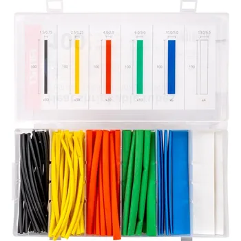 Sada tepelně smršťovacích trubiček 100 ks., 03030