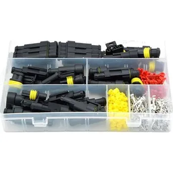 Elektrický konektor Konektor auto, moto voděodolný sada 254 ks