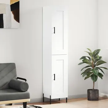 přebalovací pult a komoda Skříň highboard bílá 34,5 x 34 x 180 cm kompozitní dřevo Bílá3200457