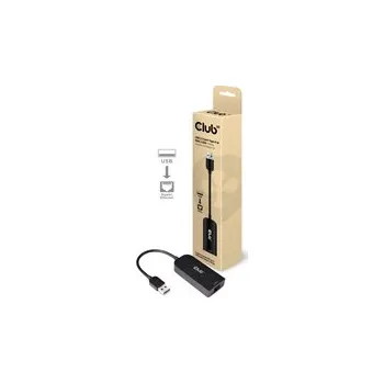 USB hub Club3D Adaptér USB 3.2 Gen 1 Typ A na RJ45 2.5Gb, 24cm