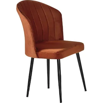 Sada jídelních židlí Rubi Orange and Black, 4 ks, oranžová