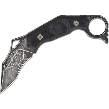 kapesní nůž FOX knives WIHONGI TACTICAL, MOA N690CO ČERNÁ IDRO.STONEWASHED ČEPEL, G10 ČERNÁ FX-651